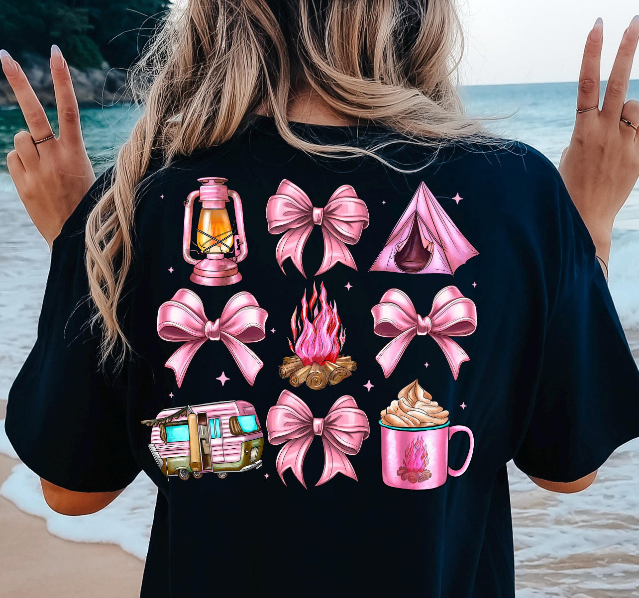 PINK COQUETTE CAMPING - DTF TRANSFER