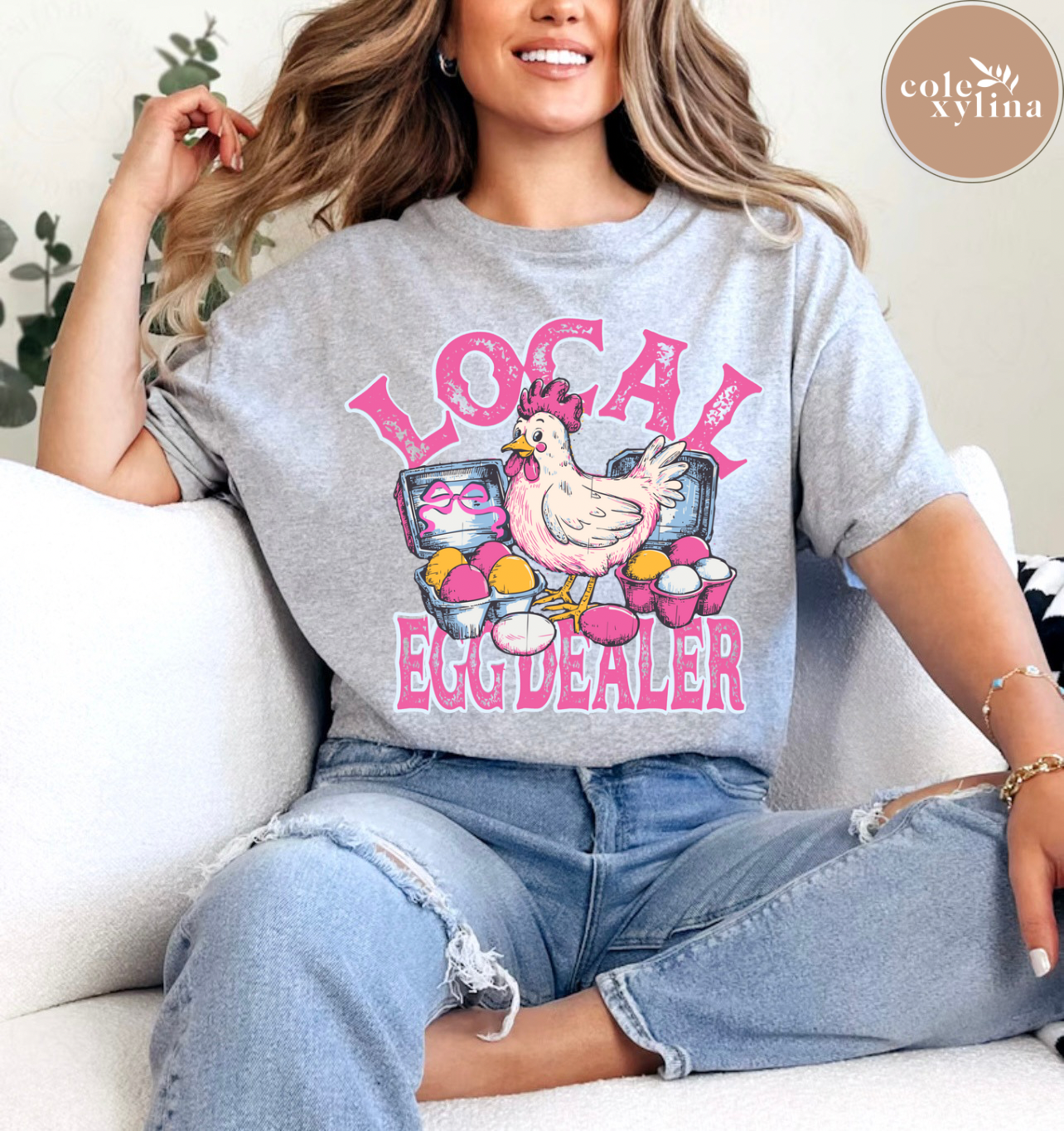 PINK LOCAL EGG DEALER - DTF TRANSFER
