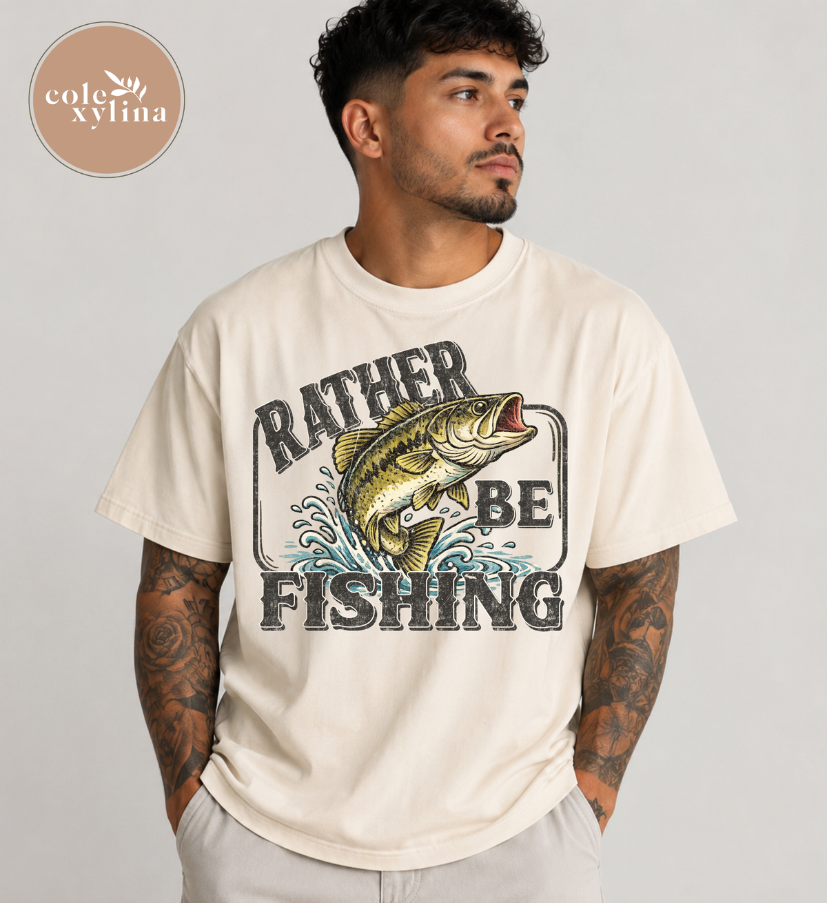RATHER BE FISHING - DTF TRANSFER
