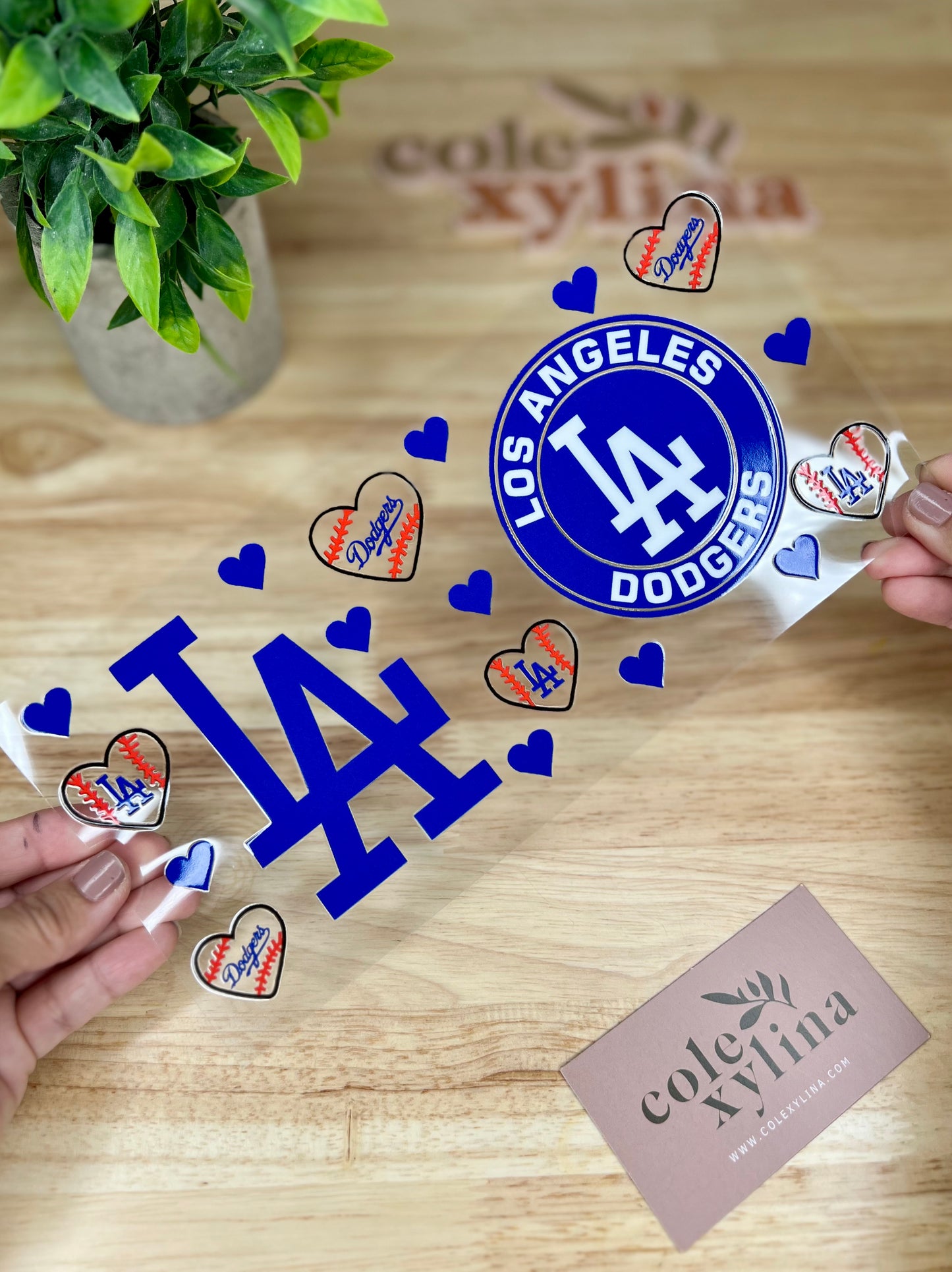 LA BASEBALL HEARTS - 16OZ WRAP DOUBLE SIDED