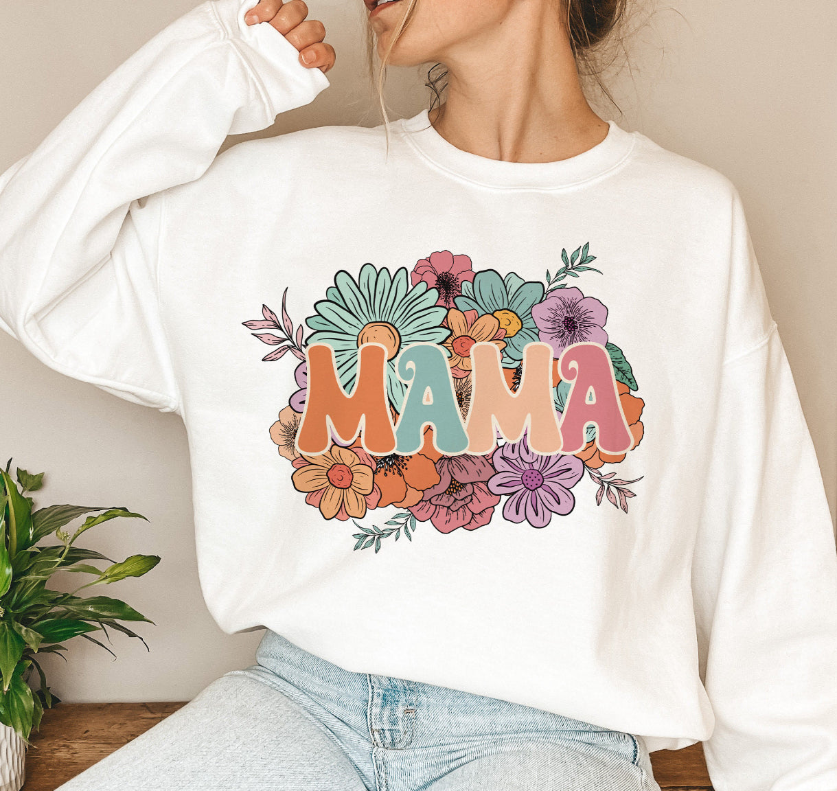 MAMA SPRING FLOWERS - DTF TRANSFER