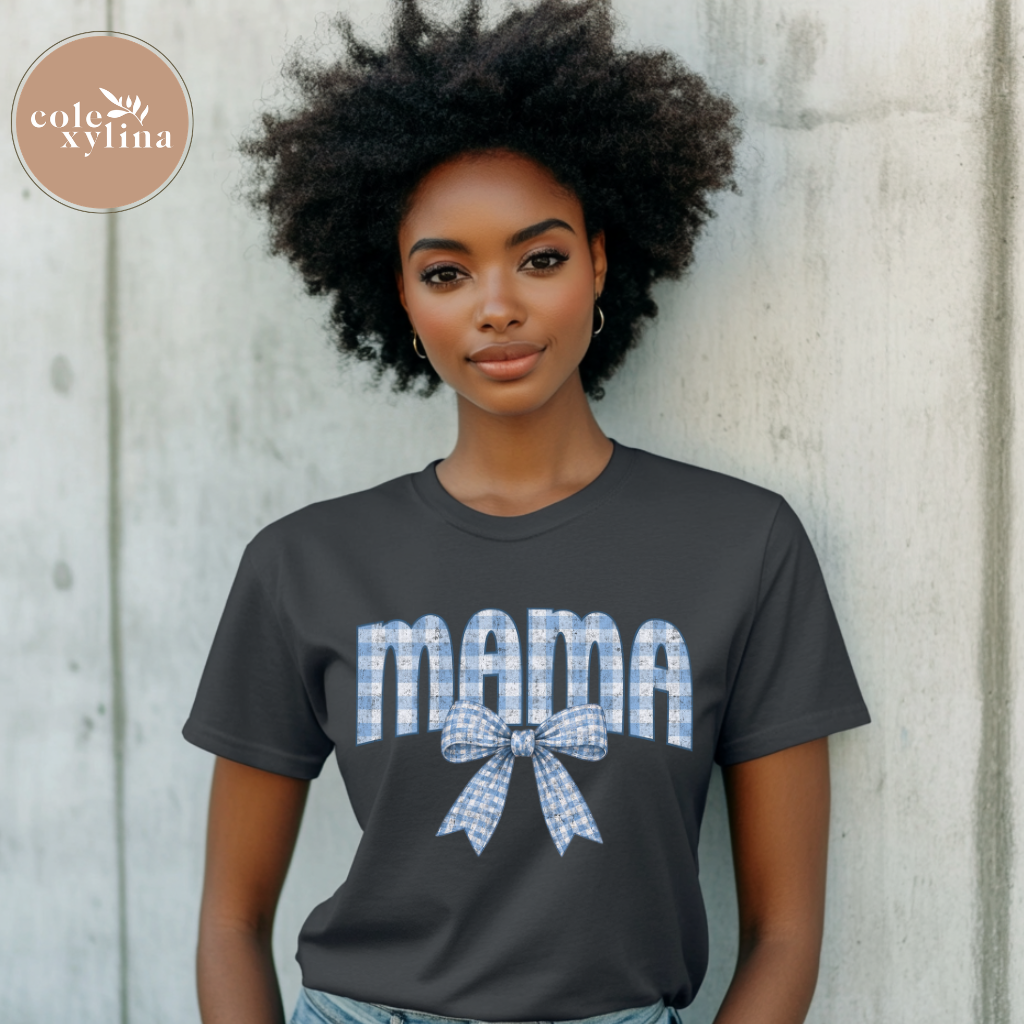 GINGHAM MAMA COQUETTE - DTF TRANSFER