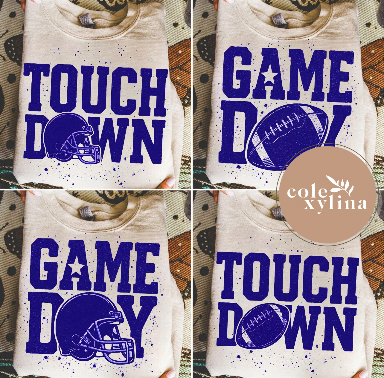 SPECKLED TOUCHDOWN (4 COLORS) - DTF TRANSFER