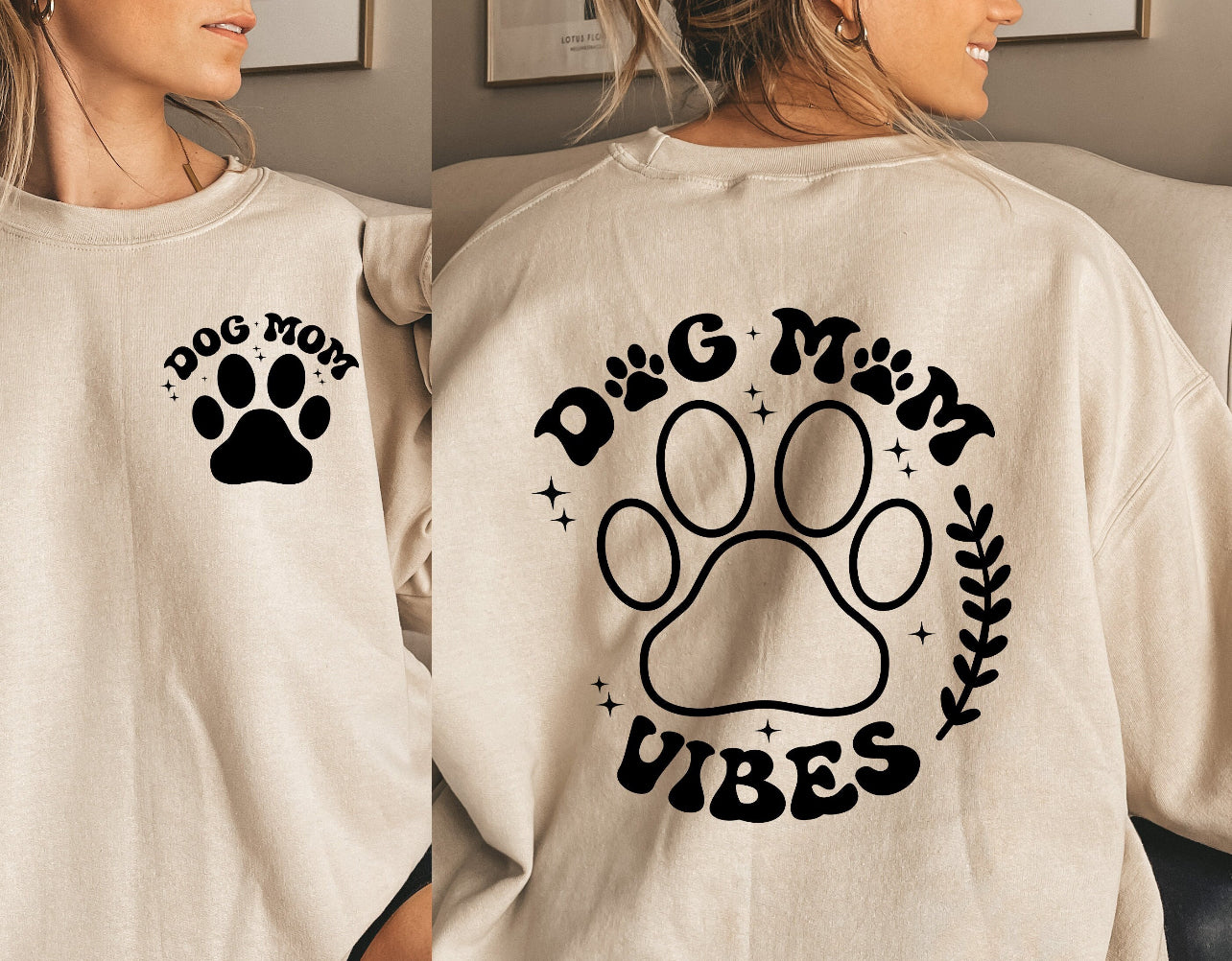 DOG MOM VIBES - DTF TRANSFER