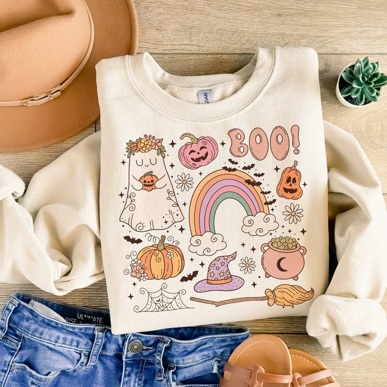 (DTF TRANSFER) RETRO BOO