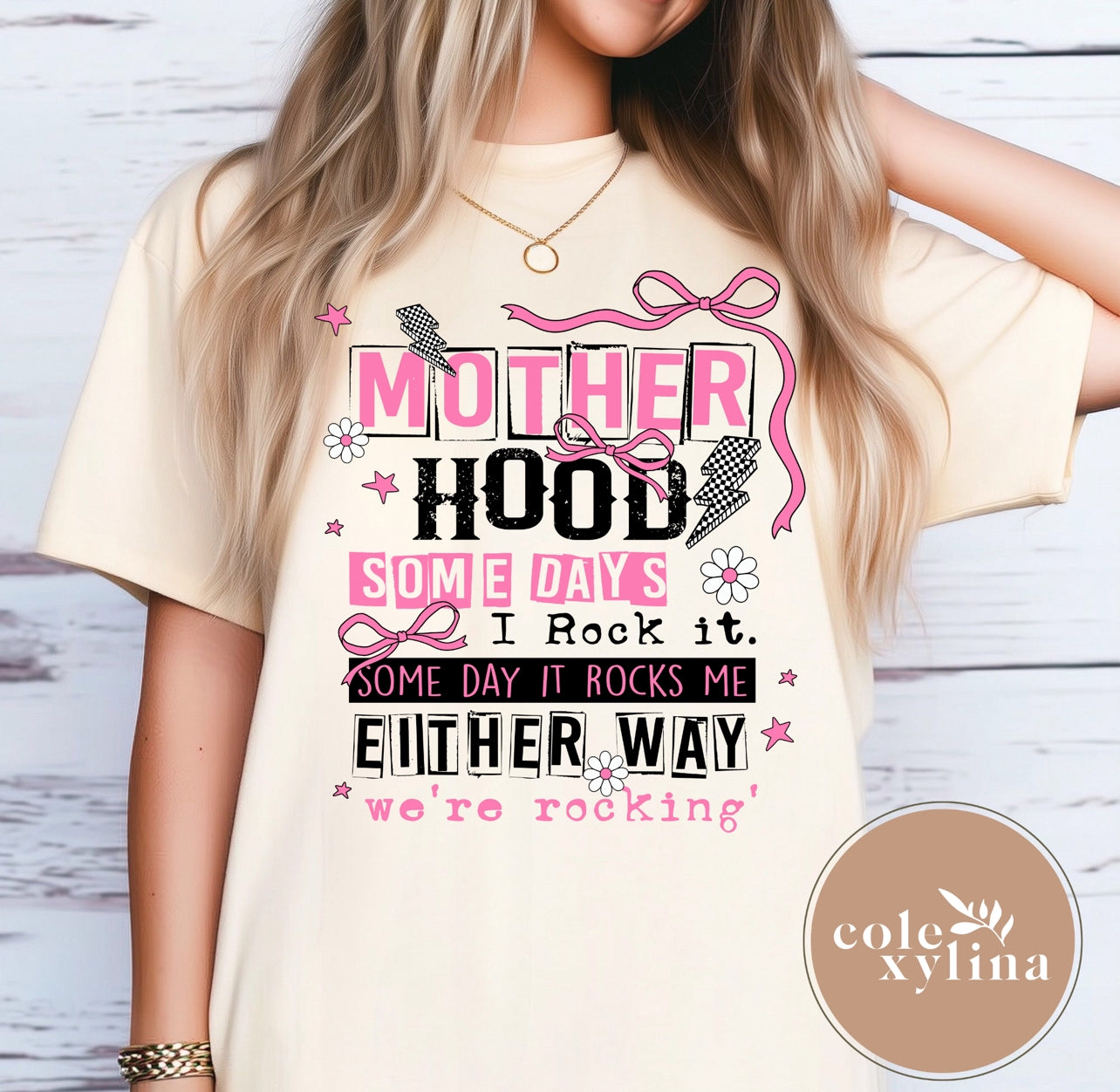MOTHERHOOD SOME DAYS I ROCK IT - DTF TRANSFER