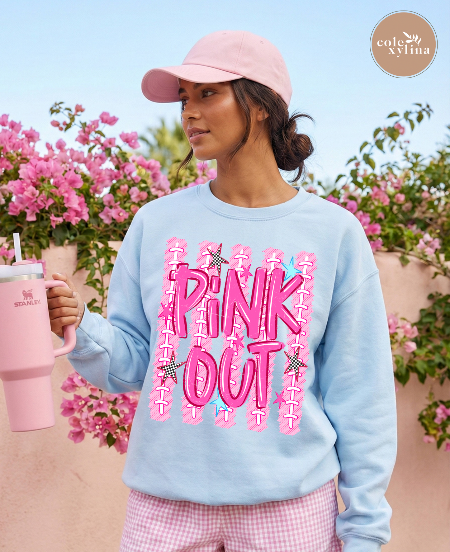 STRIPED PINK - DTF TRANSFER