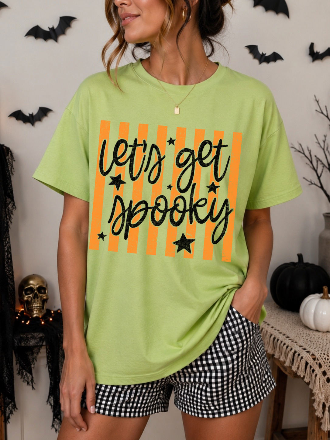 LET’S GET SPOOKY STRIPES - DTF TRANSFER