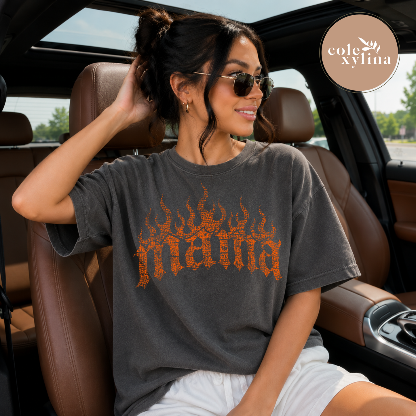 MAMA FLAME ORANGE - DTF TRANSFER