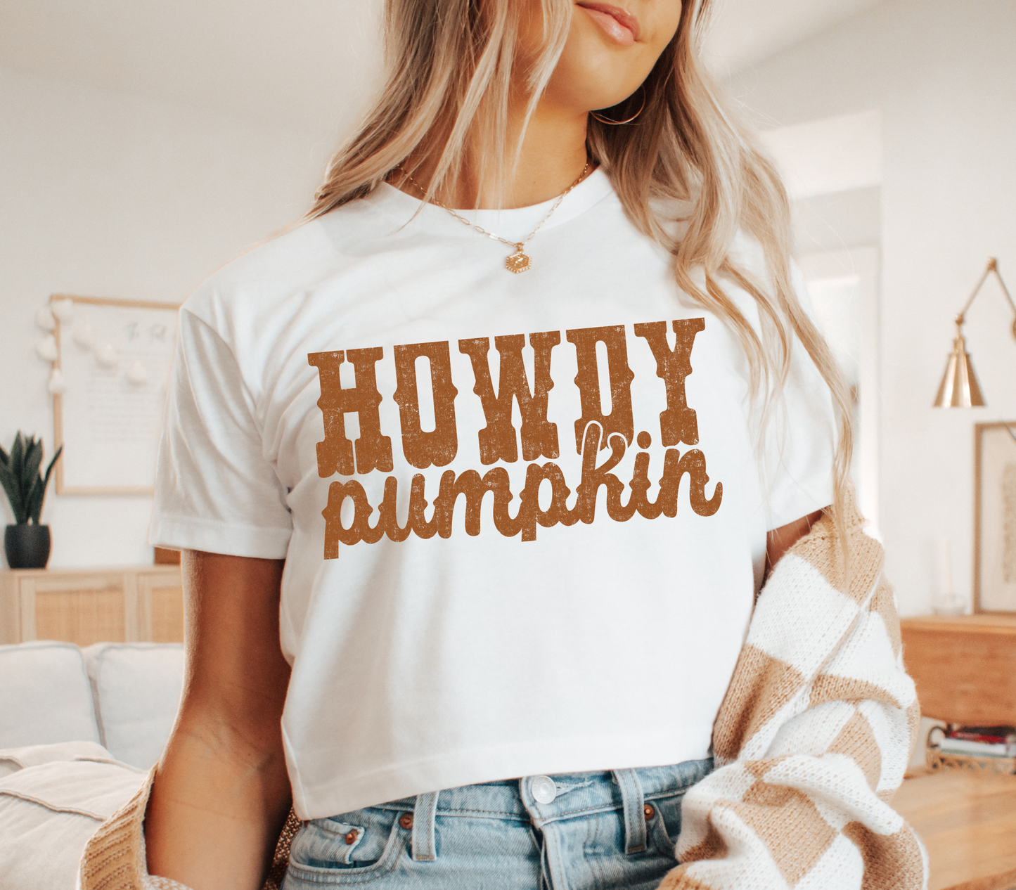 HOWDY PUMPKIN BURNT ORANGE - DTF TRANSFER