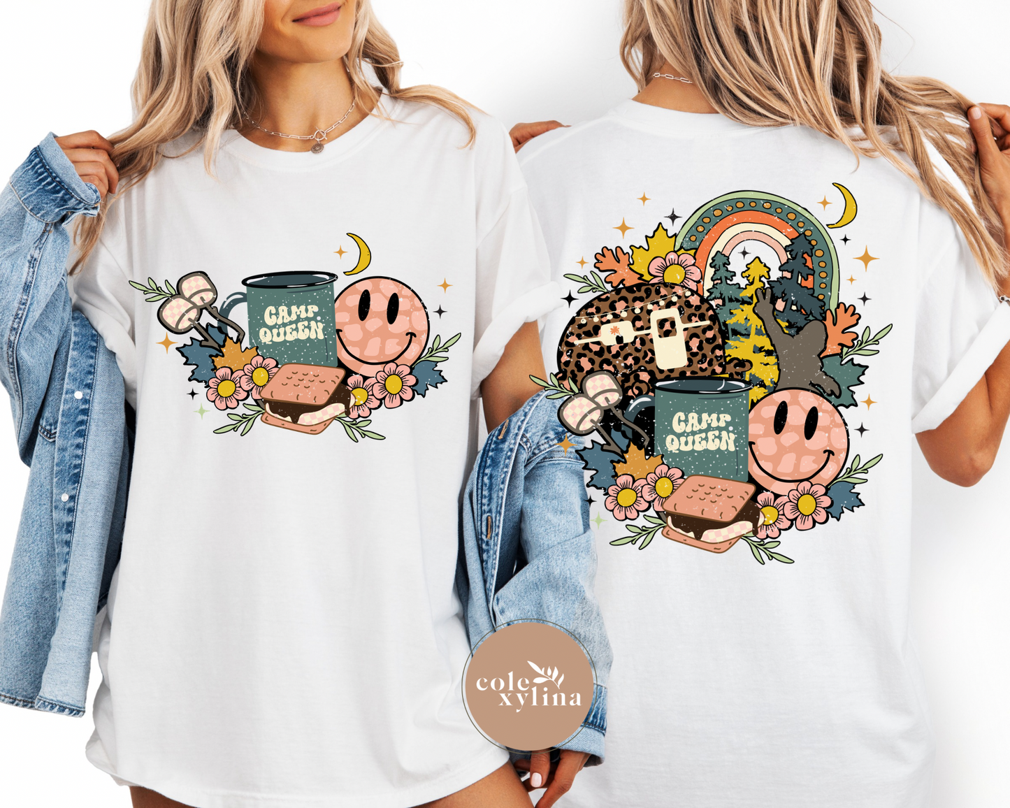 CAMP QUEEN BACK (2 PIECE SOLD SEPARATELY) - DTF TRANSFER