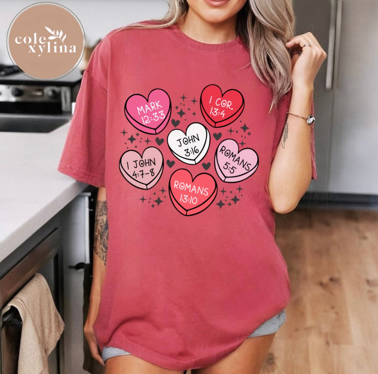 CHRISTIAN VALENTINE HEARTS - SHIRT