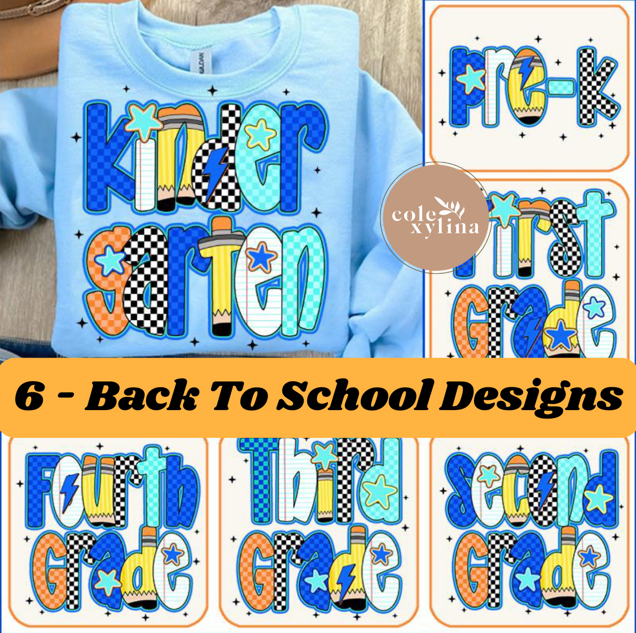 RETRO BACK TO SCHOOL BOYS (6 OPTIONS) - DTF TRANSFER
