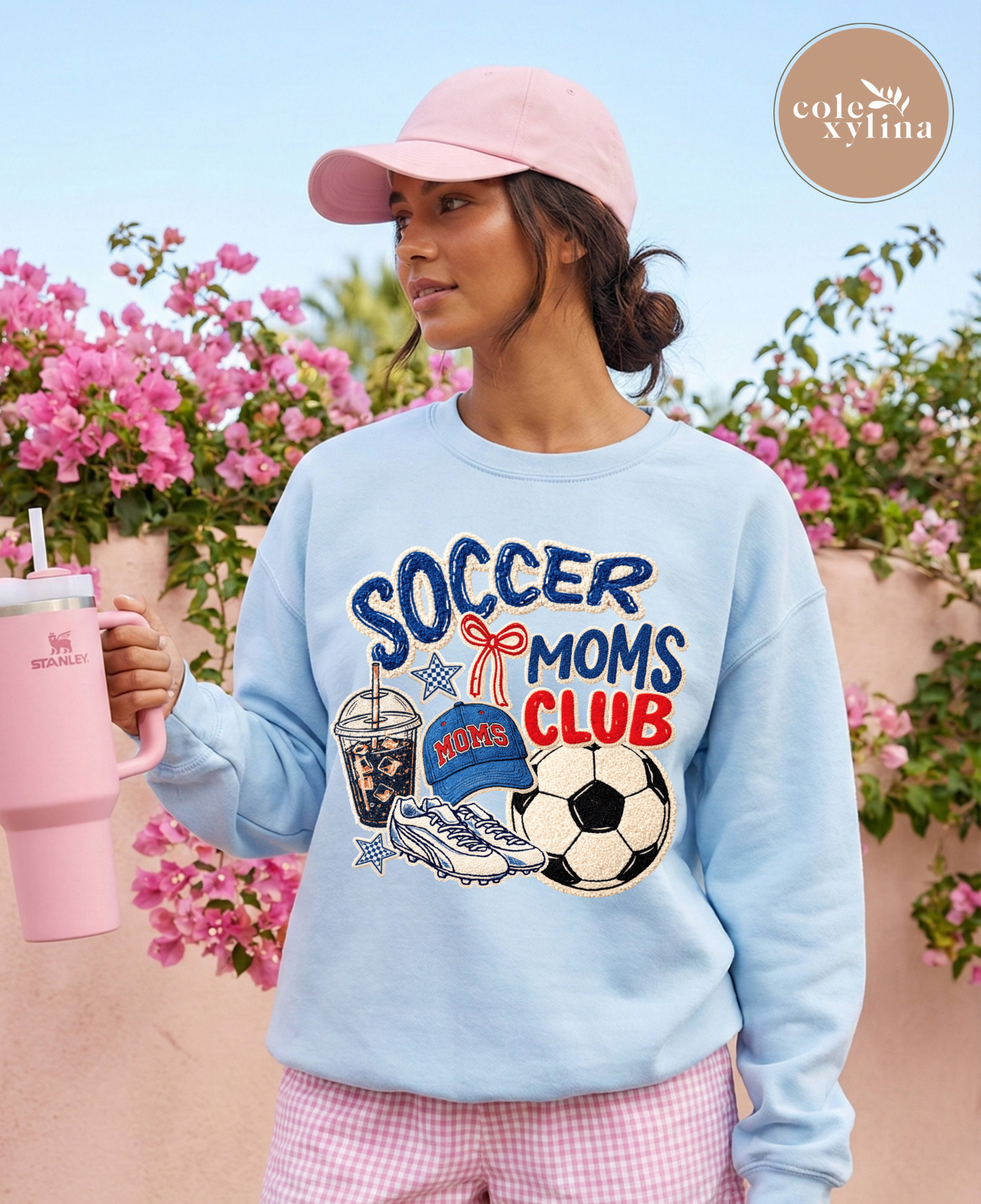 FAUX CROCHET SOCCER MOM’S CLUB - DTF TRANSFER