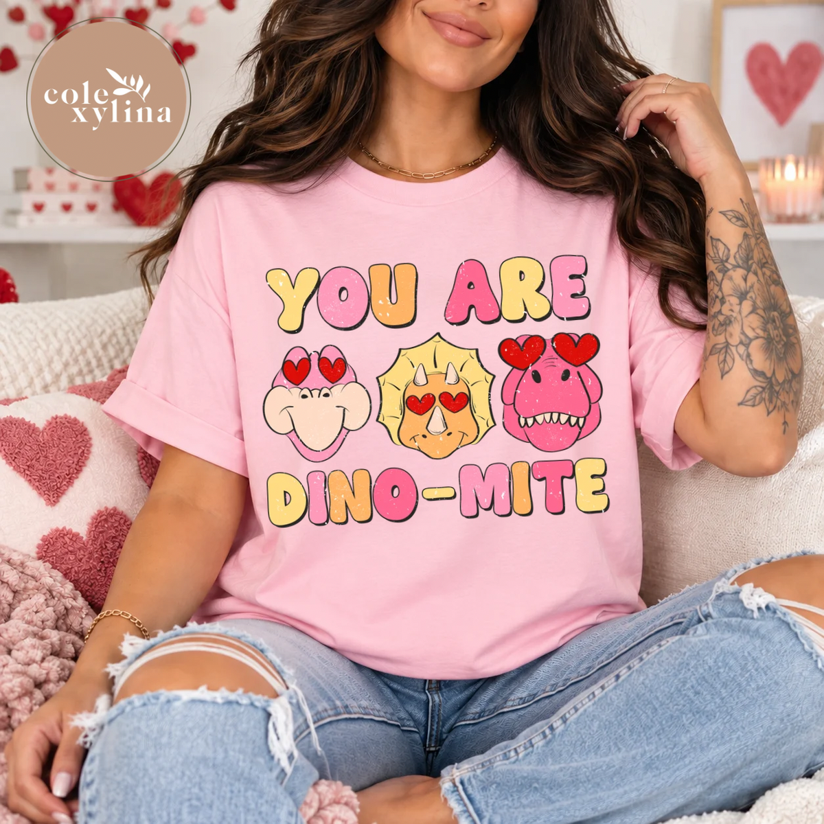 GIRLIE YOU ARE DINO-MITE - DTF TRANSFER