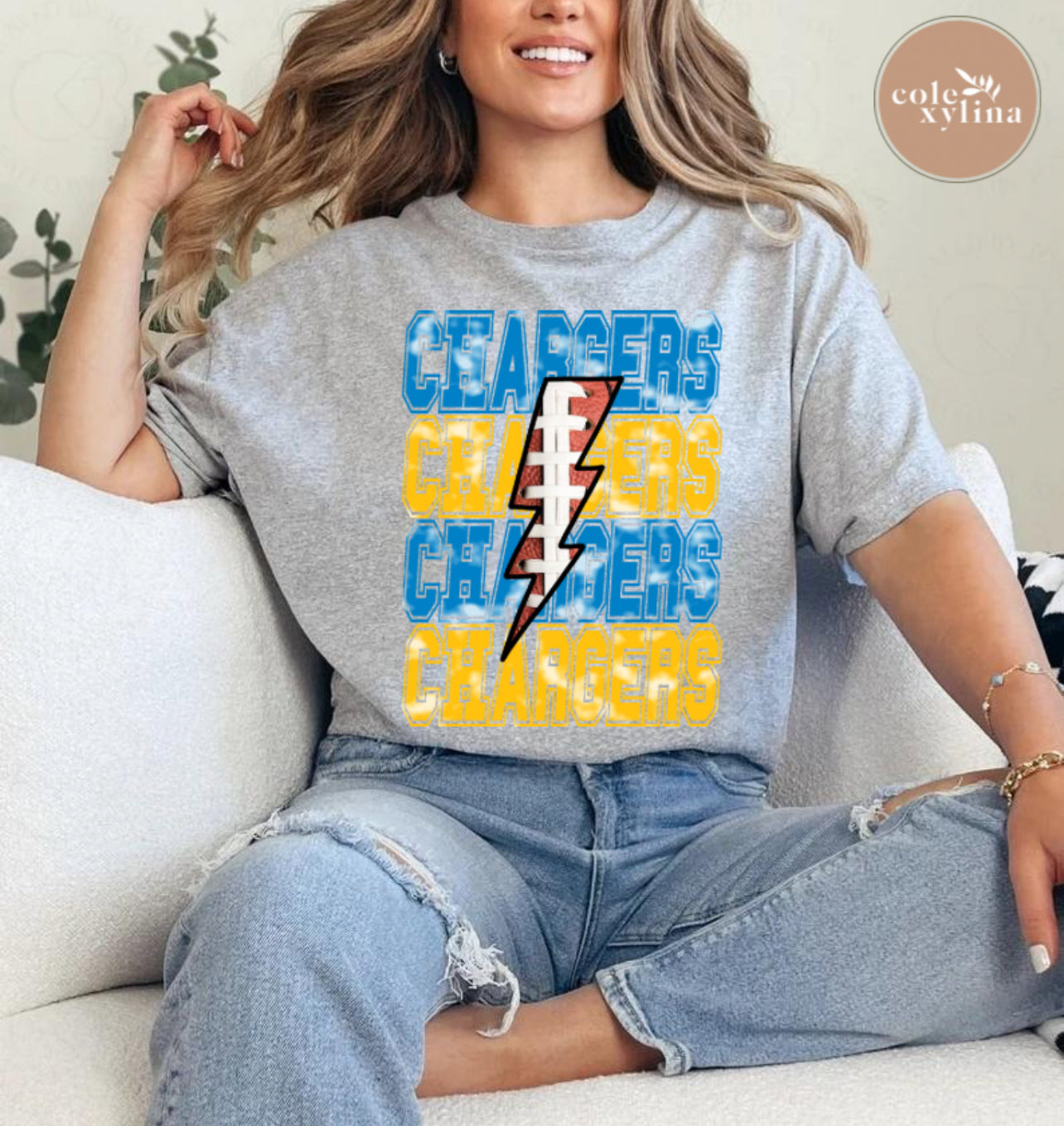 CHARGERS RETRO BOLT - DTF TRANSFER