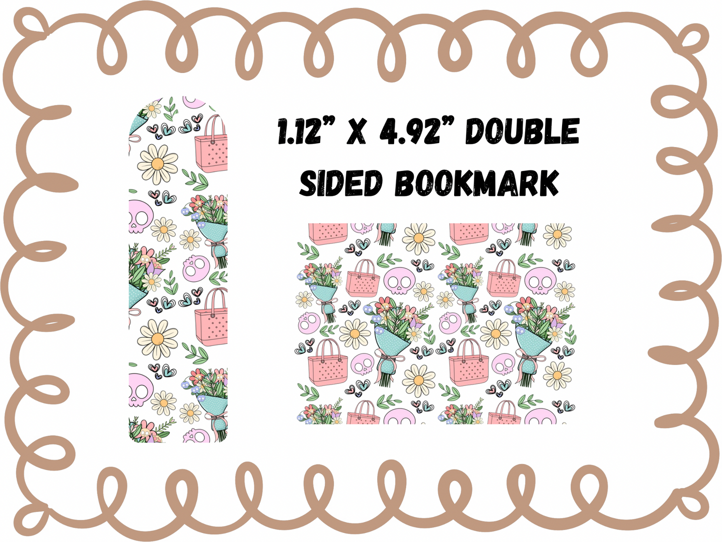 2PK FRESH CUT BLOOMS - UV DTF DOUBLE SIDED BOOKMARK