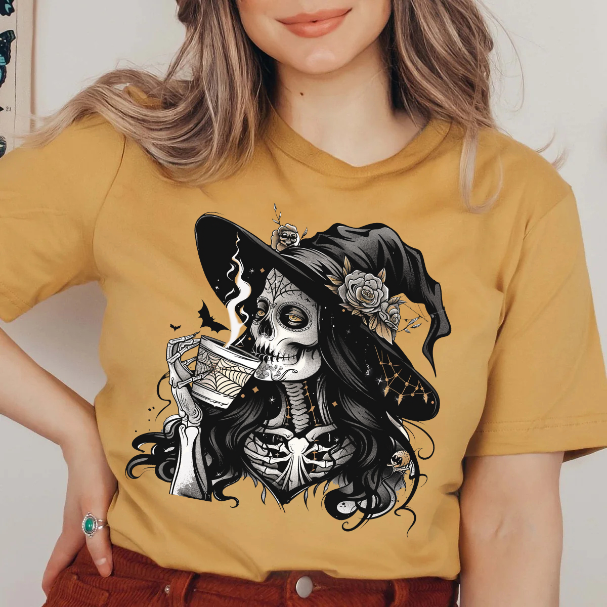 HALLOWEEN SKELETON COFFEE - DTF TRANSFER