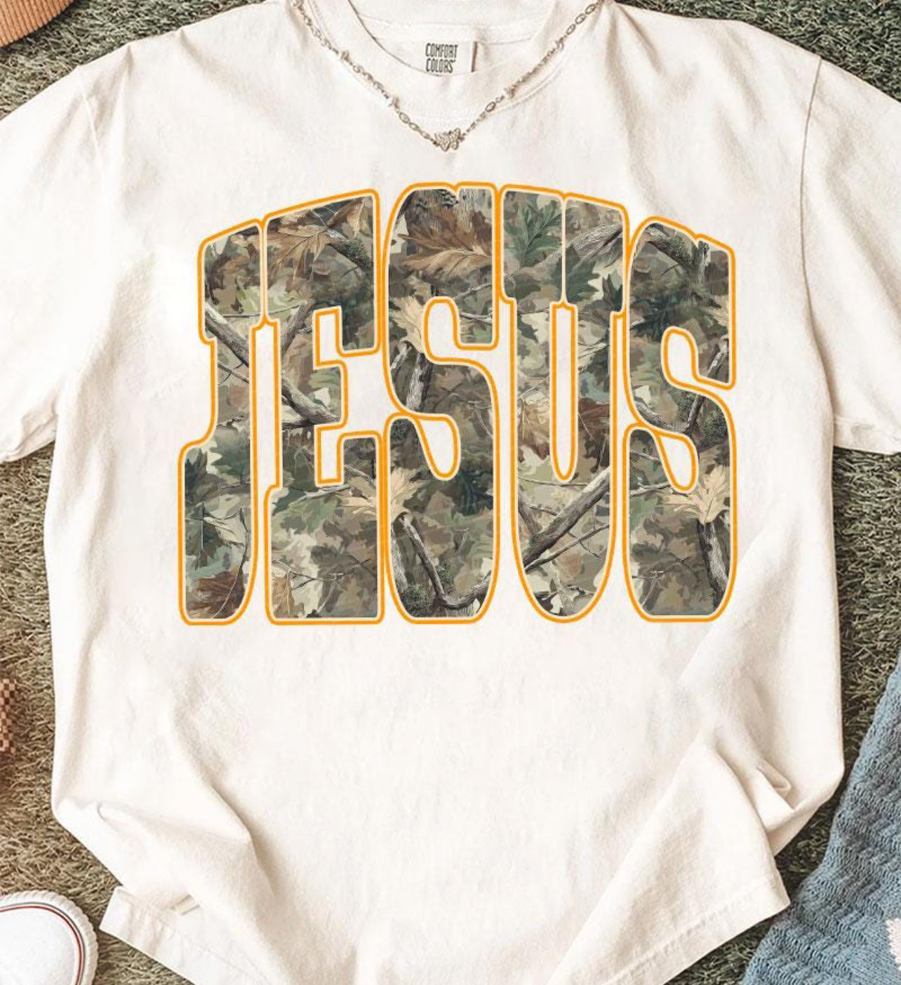OUTDOOR CAMO JESUS - DTF TRANSFER