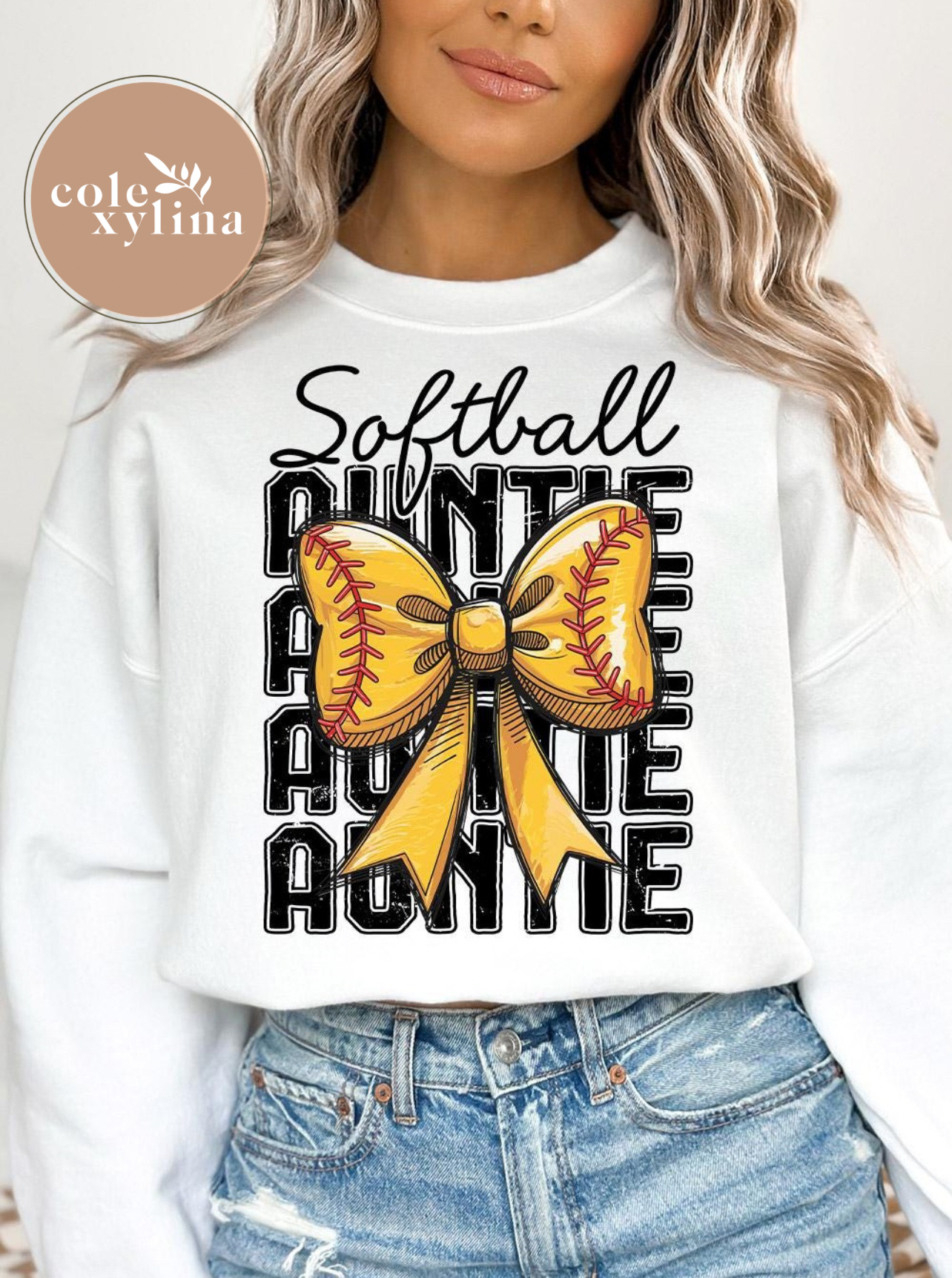 SOFTBALL AUNTIE COQUETTE - DTF TRANSFER