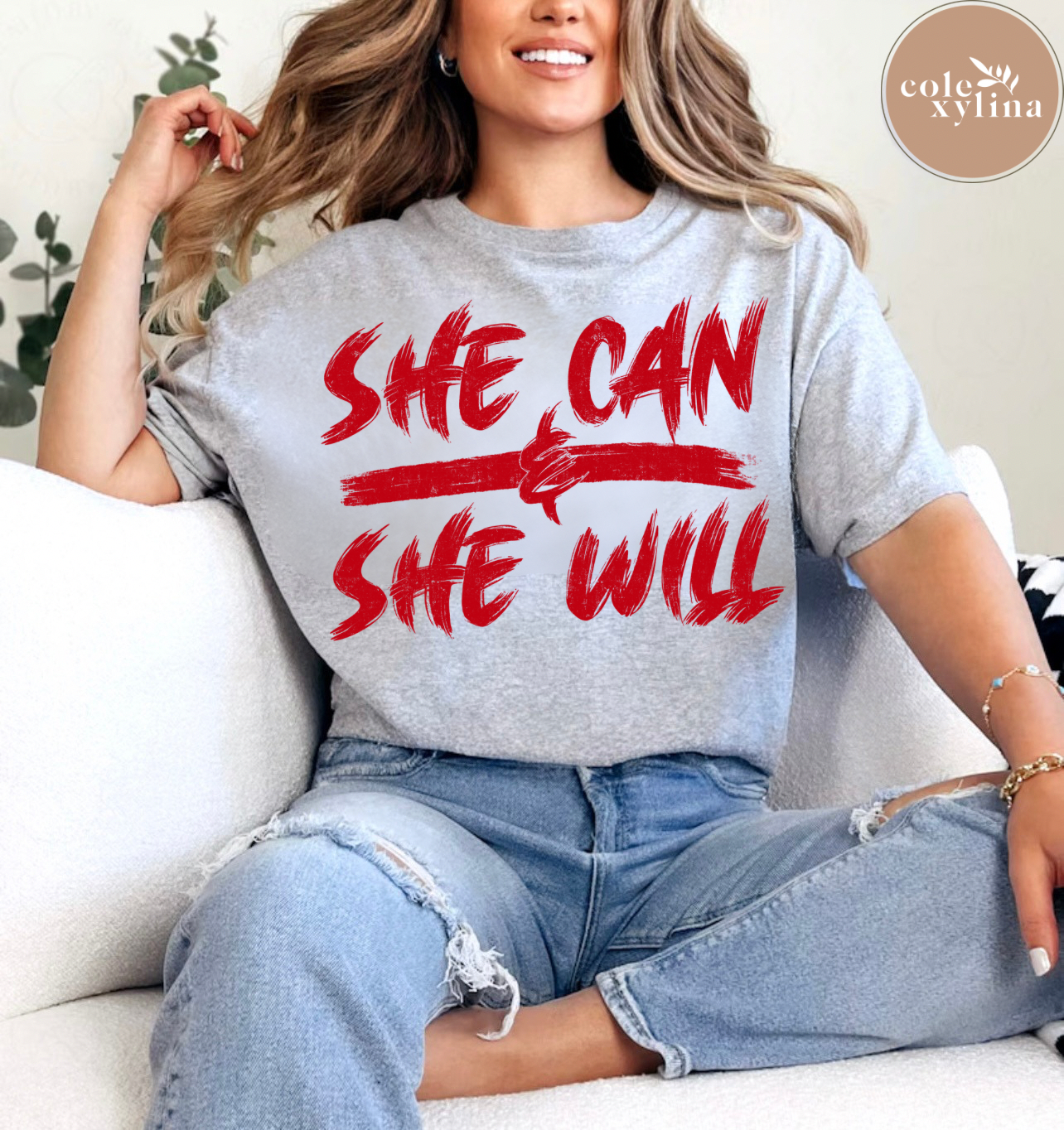 SHE CAN SHE WILL (3 OPTIONS) - DTF TRANSFER