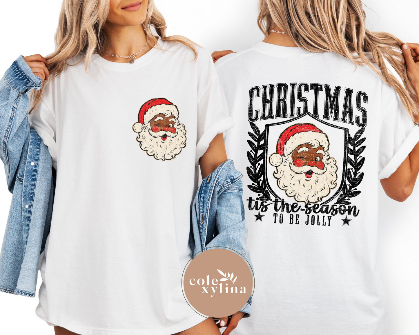 SANTA CLAUS DARK POCKET - DTF TRANSFER