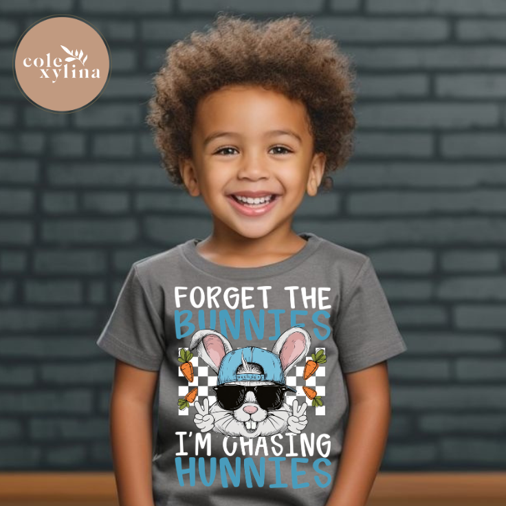 FORGET THE BUNNIES (2 COLOR OPTIONS) - DTF TRANSFER