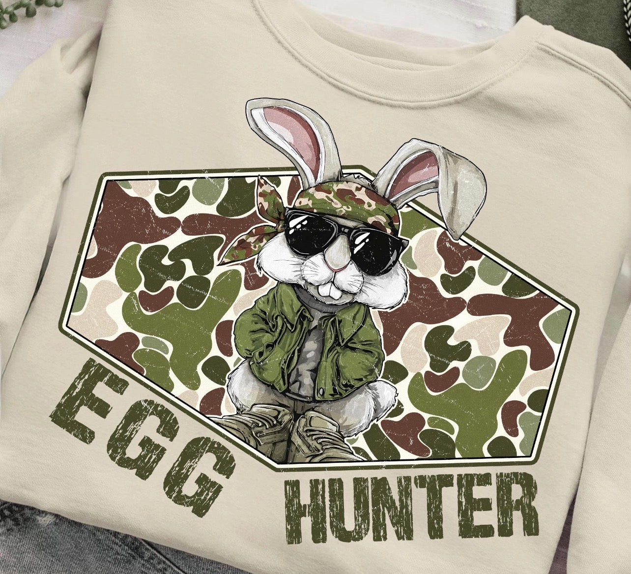 CAMO BOY EGG HUNTER - DTF TRANSFER