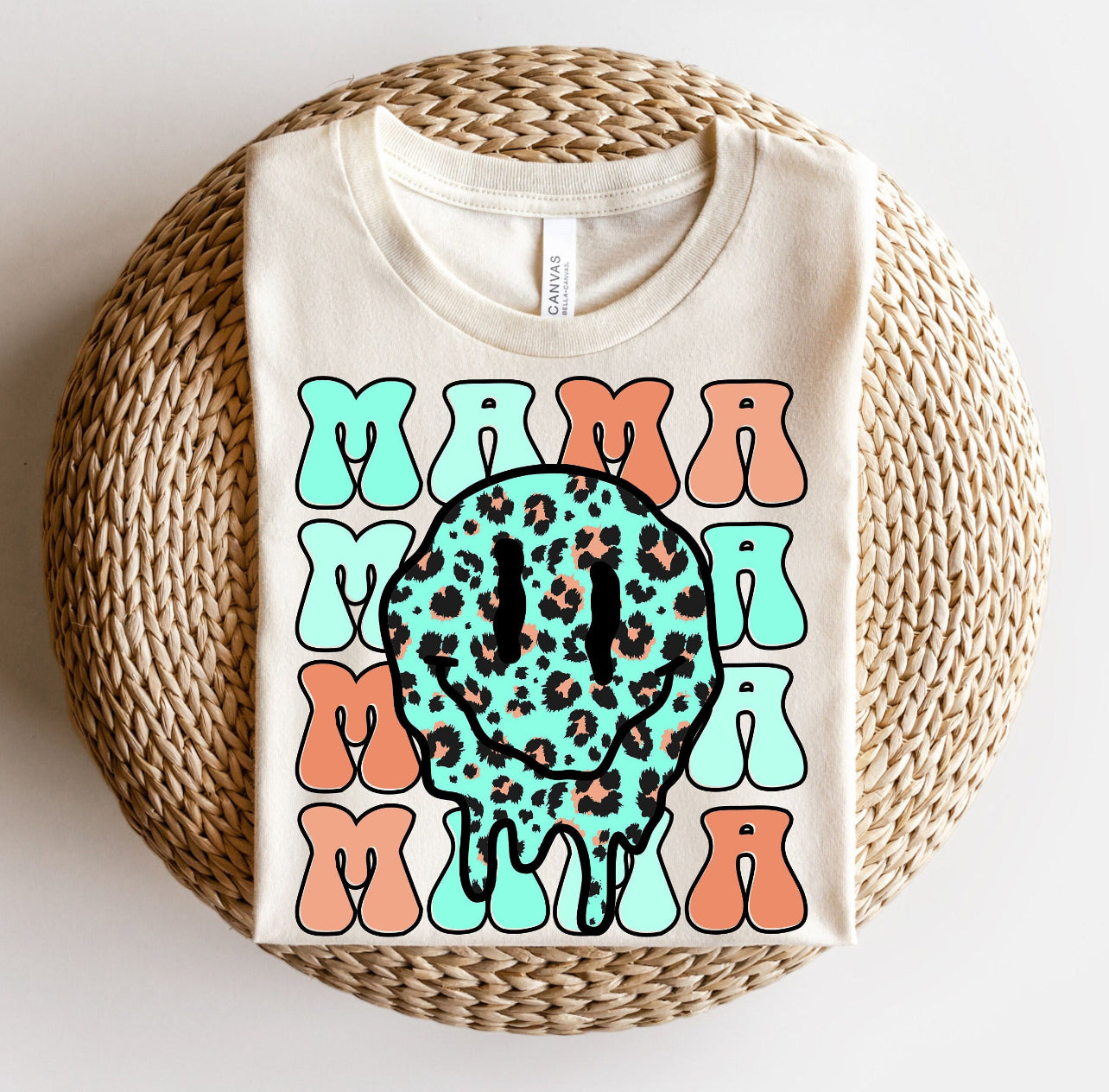 RETRO CHEETAH MAMA SMILE - DTF TRANSFER