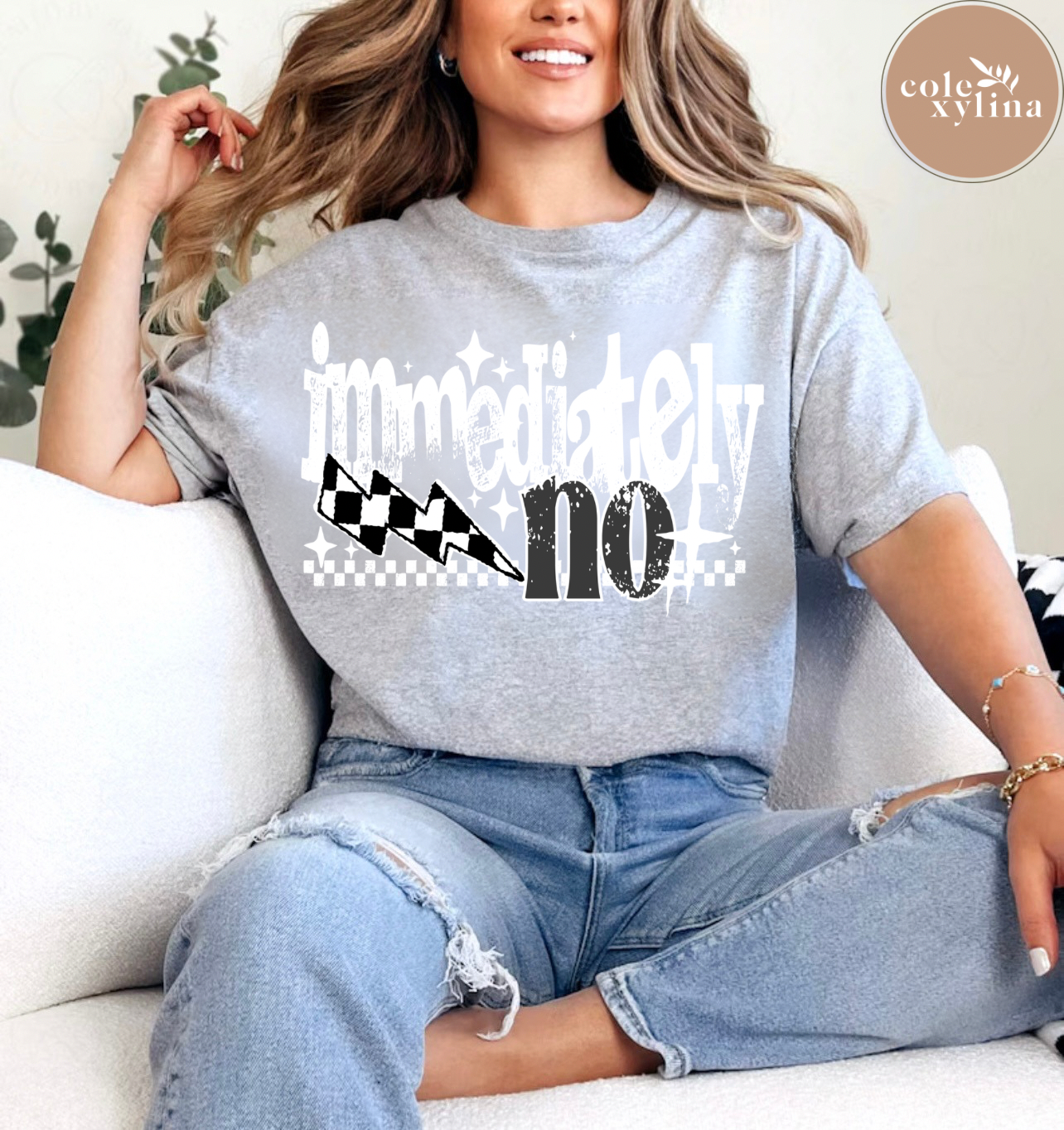 IMMEDIATELY NO (3 OPTIONS) - DTF TRANSFER
