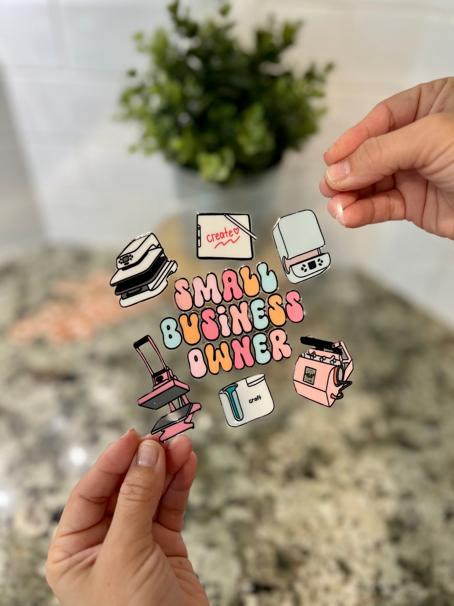 SMALL BUSINESS OWNER - DECAL DOUBLE SIDED