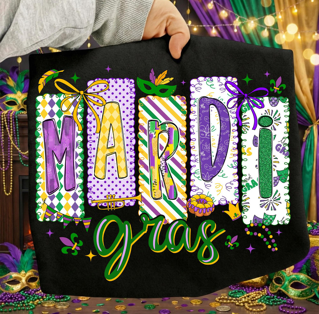 MARDI GRAS FESTIVE - DTF TRANSFER