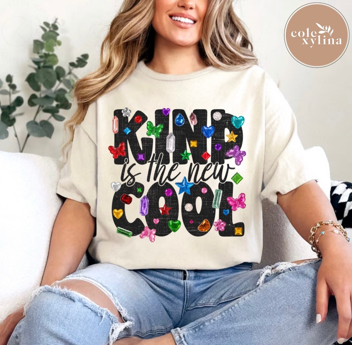 KIND IS THE BEW COOL CHARMS - DTF TRANSFER