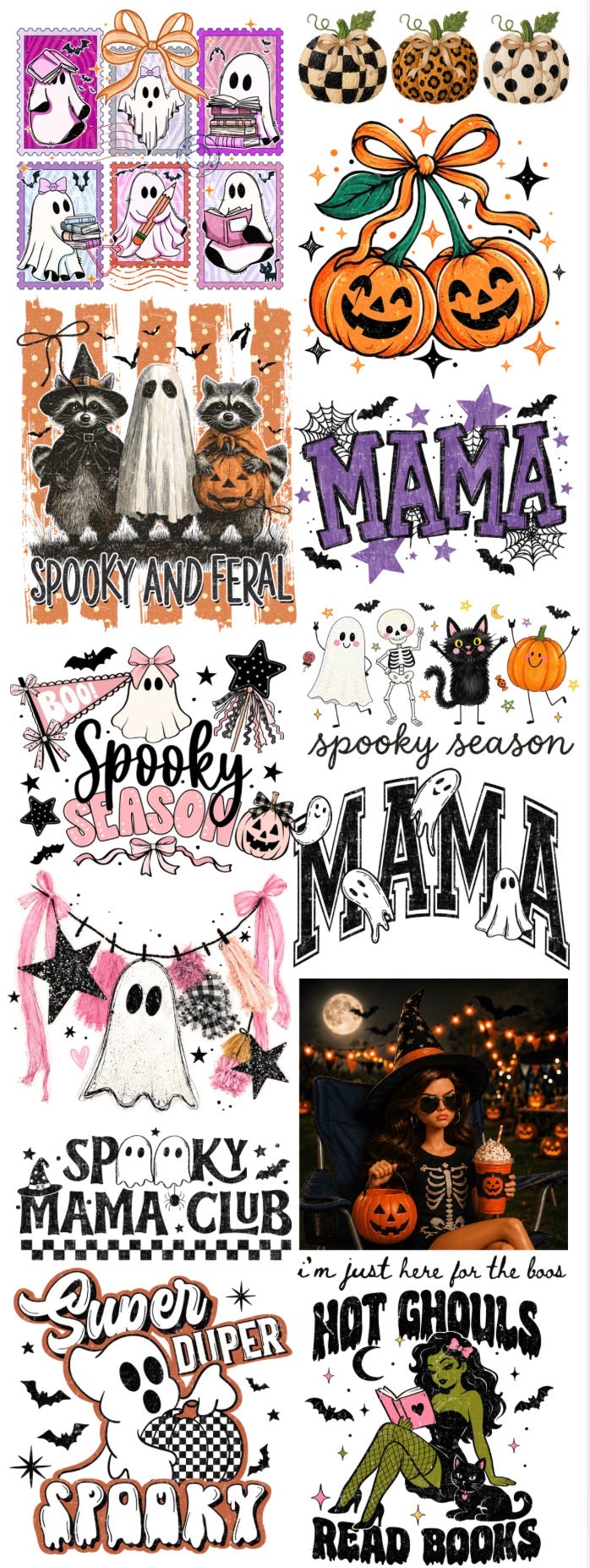 TRENDY HALLOWEEN GANG SHEET - READY TO PRESS