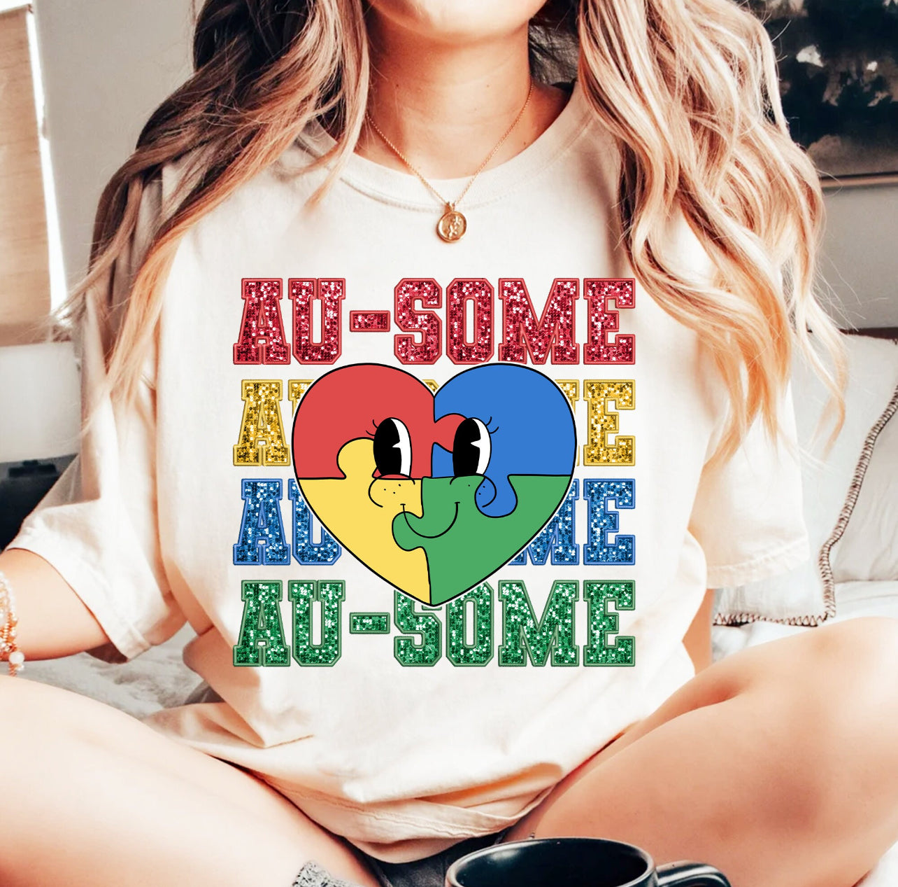 AU-SOME FAUX SEQUIN - DTF TRANSFER