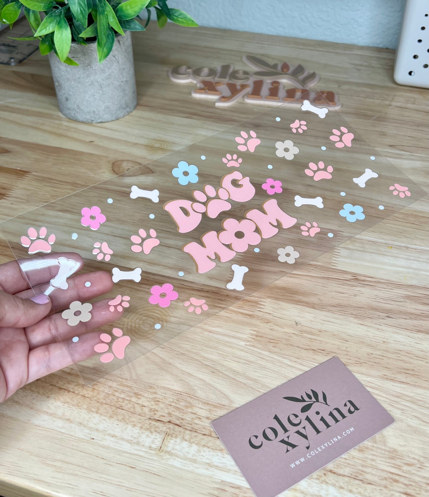 PINK DOG MOM - 16OZ WRAP DOUBLE SIDED