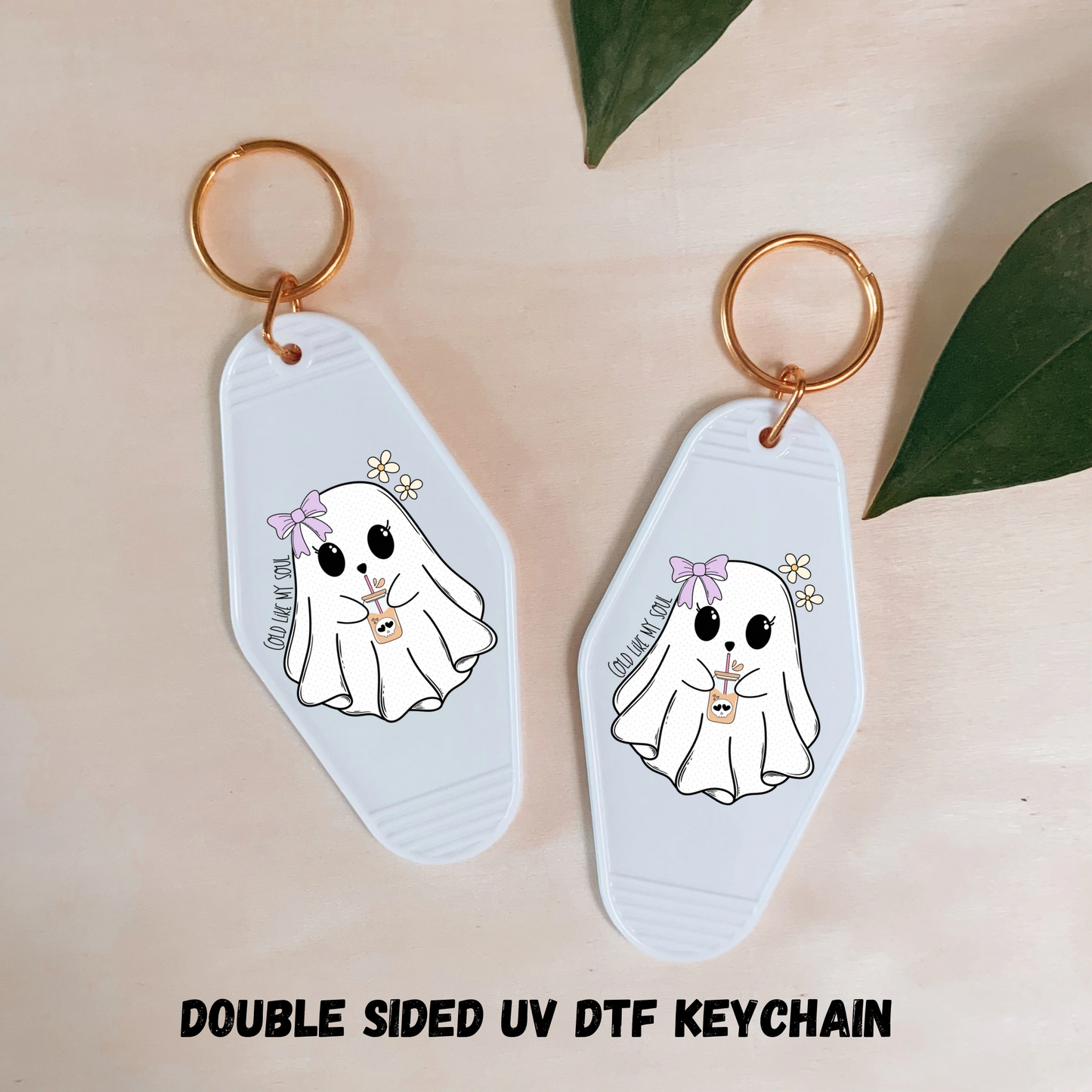2PK COLD LIKE MY SOUL - UV DTF DOUBLE SIDED KEYCHAIN