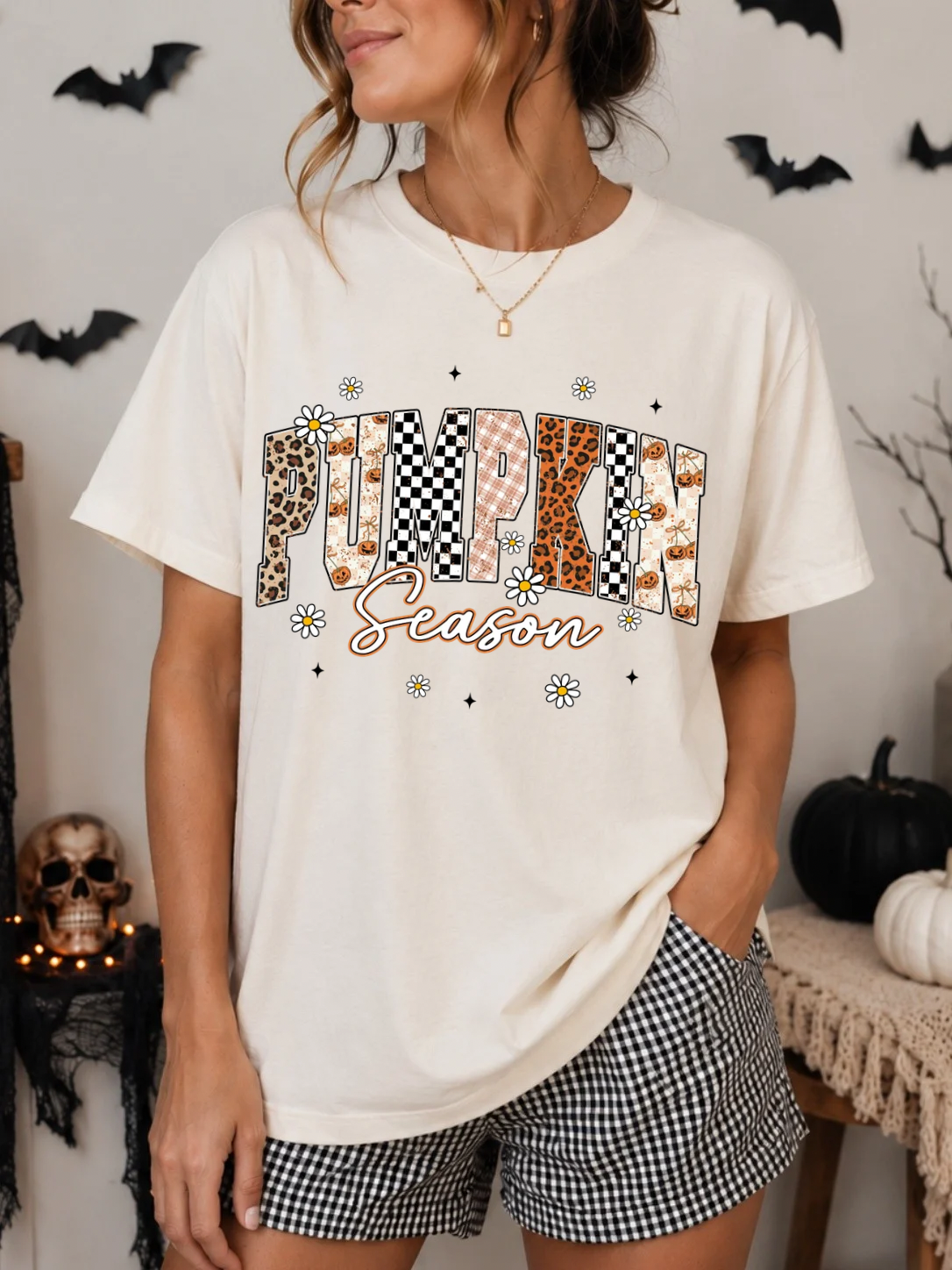 DAISY PUMPKIN SEASON - DTF TRANSFER
