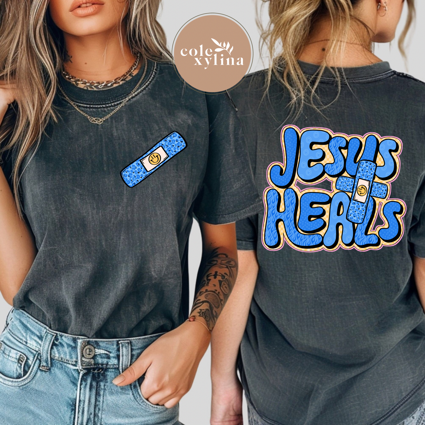JESUS HEALS POCKET - DTF TRANSFER