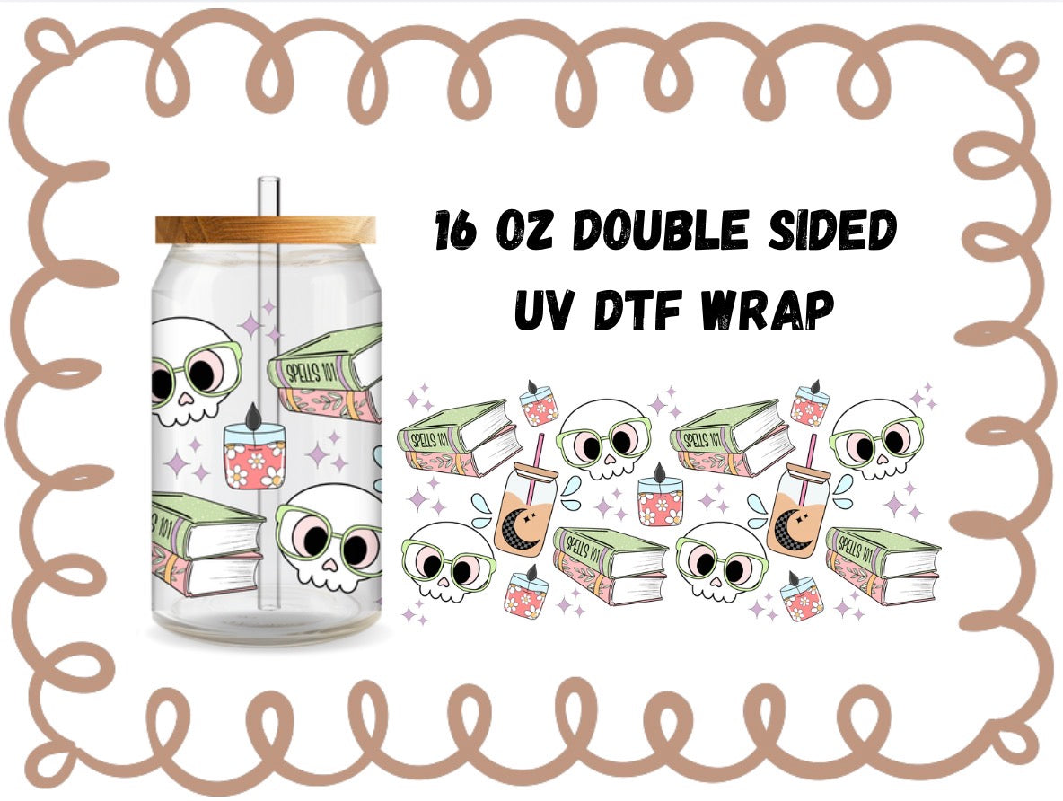 SPOOKY READERS BOOK CLUB - 16OZ WRAP DOUBLE SIDED