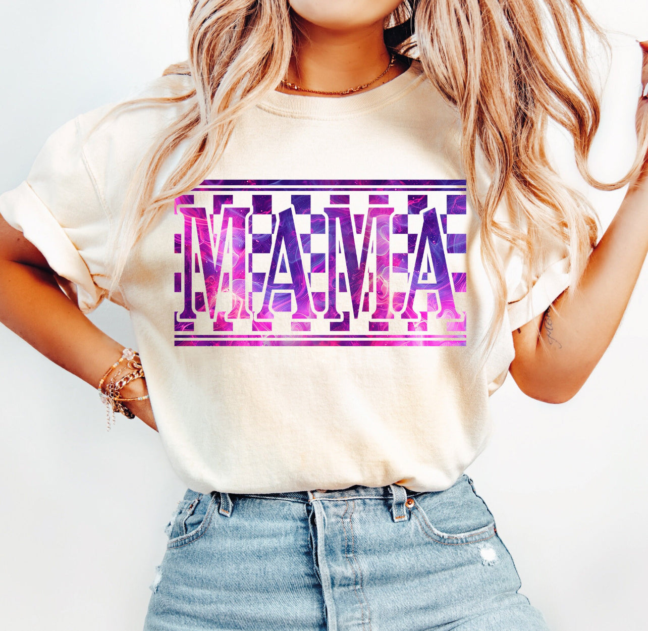 PURPLE PINK MAMA - DTF TRANSFERS