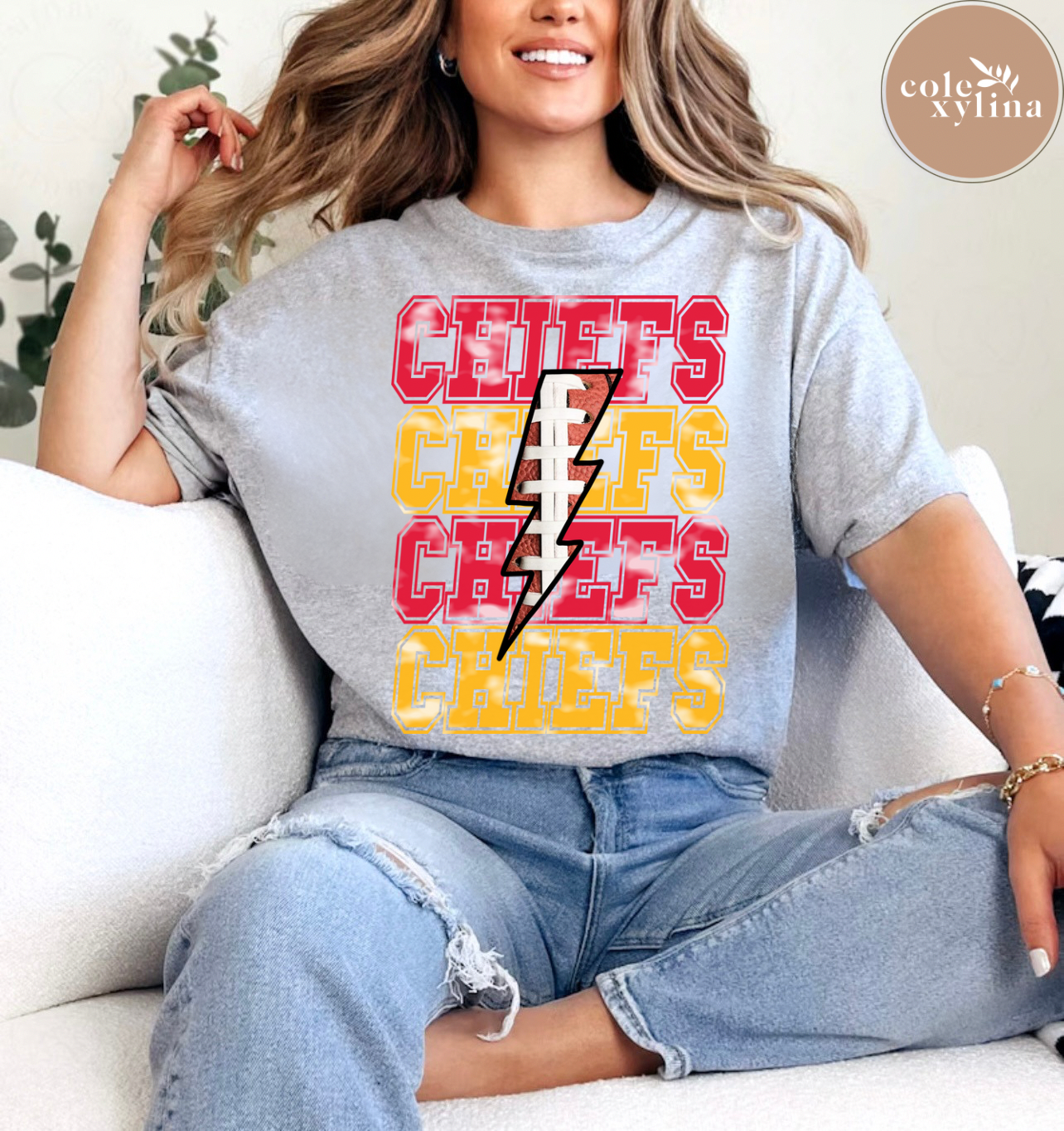 CHIEFS RETRO BOLT - DTF TRANSFER