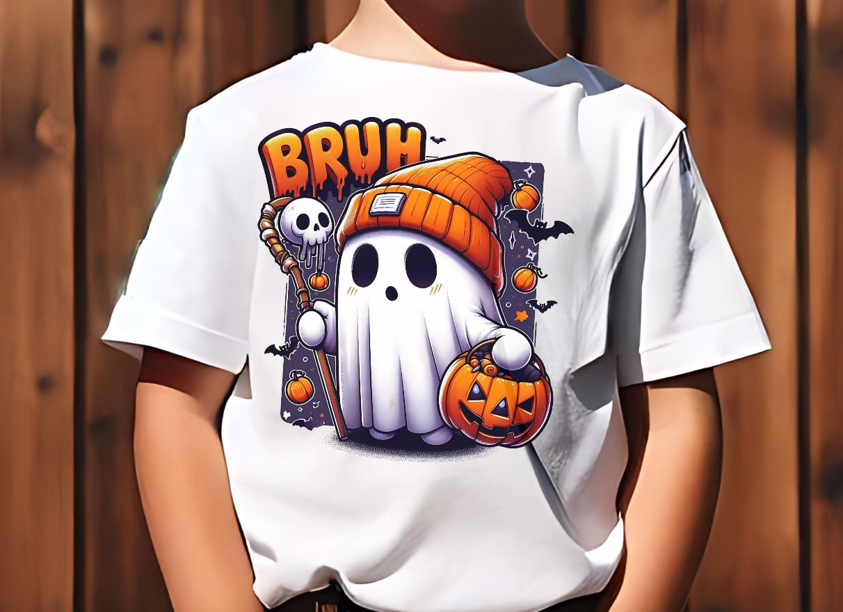 DTF TRANSFER - BRUH CUTIE GHOST