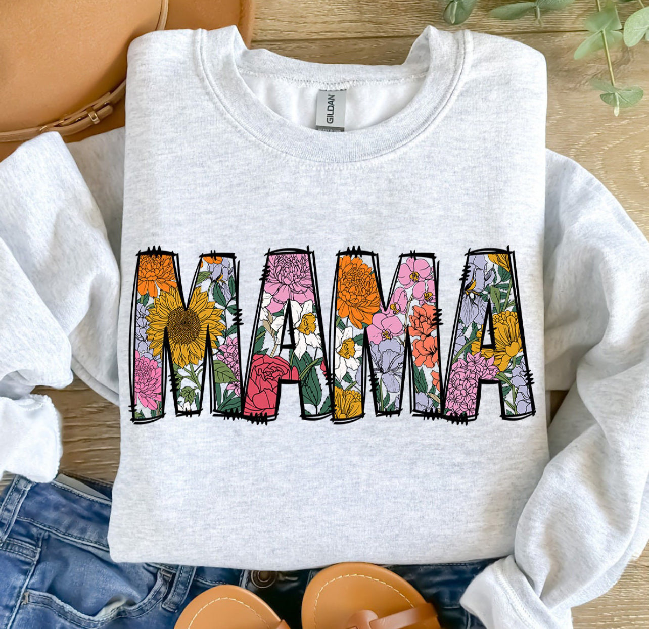 VIBRANT FLORAL MAMA - DTF TRANSFER