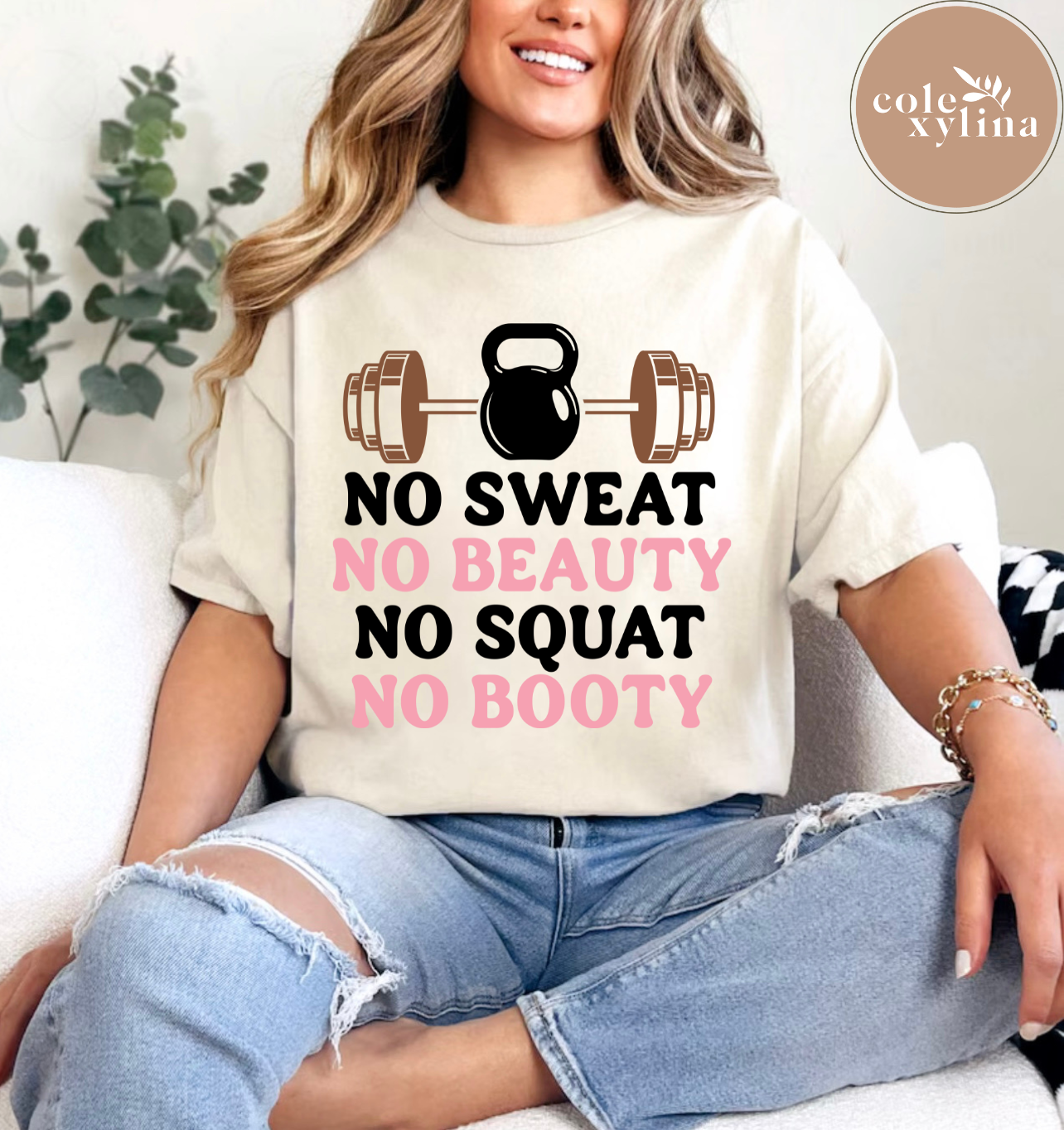 NO SWEAT NO BEAUTY - DTF TRANSFER
