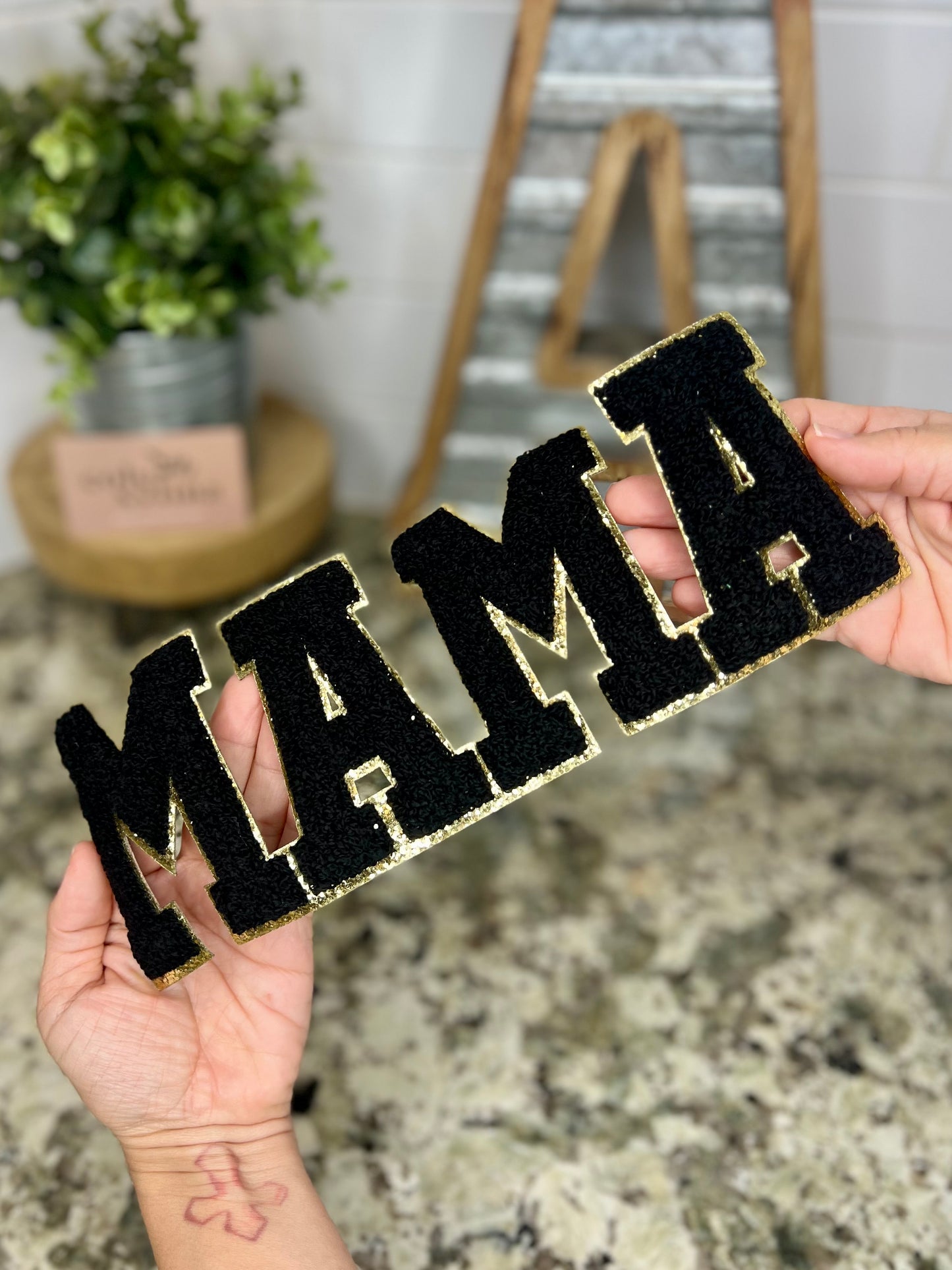 MAMA BLACK - CHENILLE PATCH