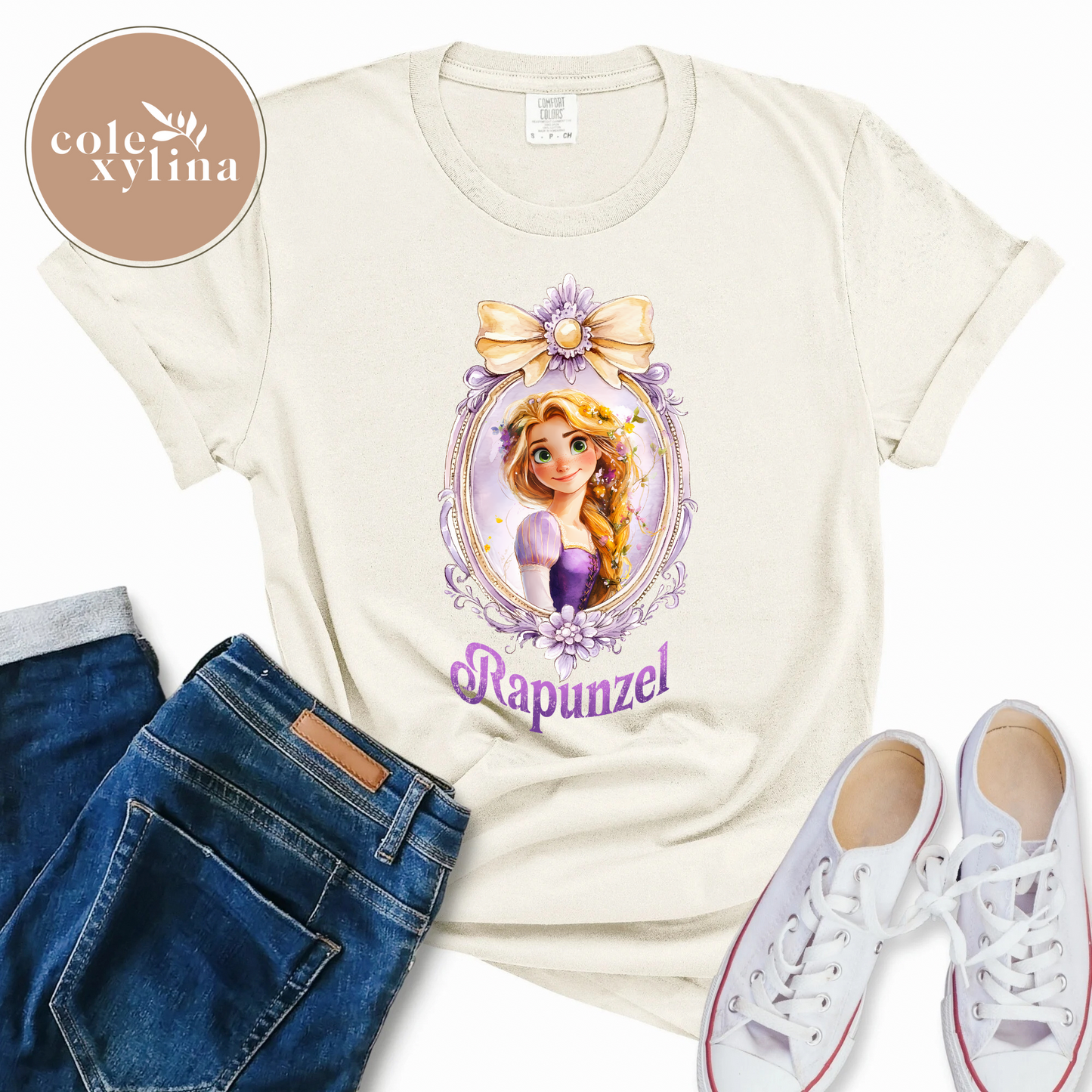 WATERCOLOR RAPUNZEL - DTF TRANSFER
