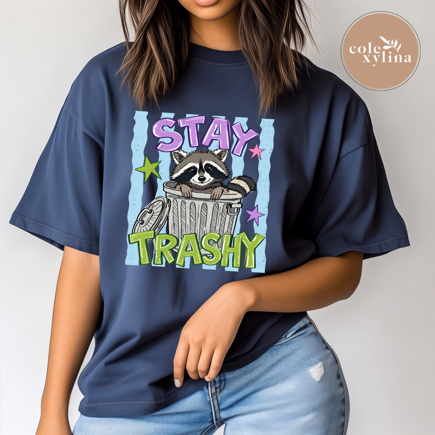 STAY TRASHY RACOON - DTF TRANSFER