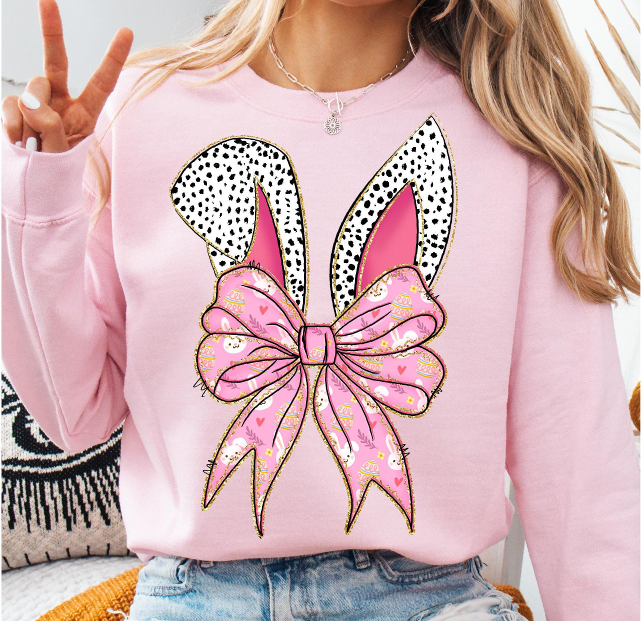 COQUETTE BUNNY EARS - DTF TRANSFER