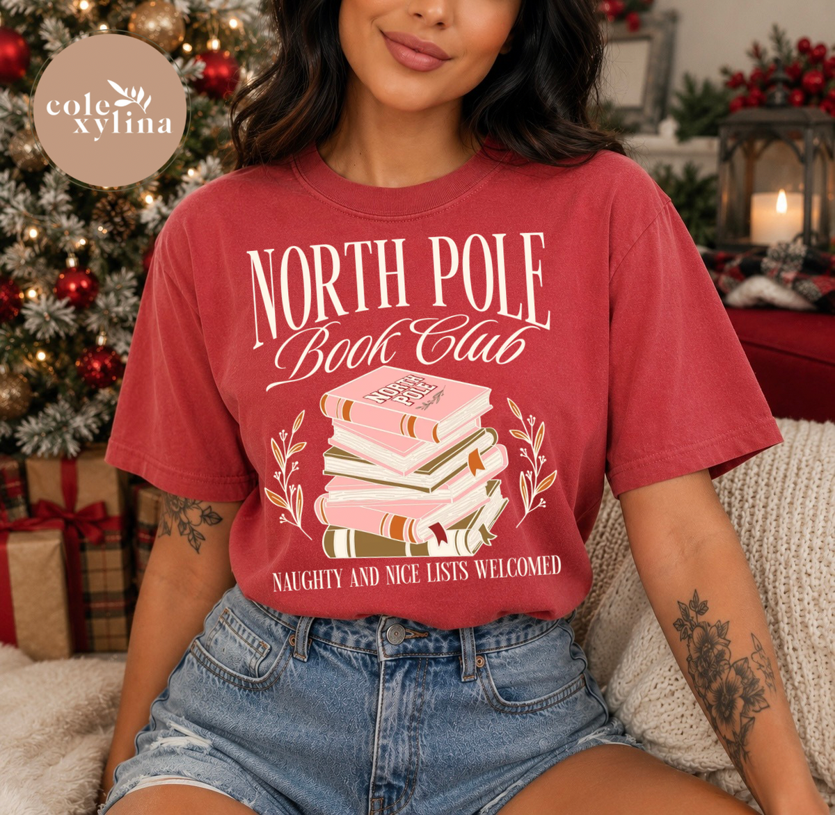 NORTH POLE BOOK CLUB CREAM SOLID - DTF TRANSFER